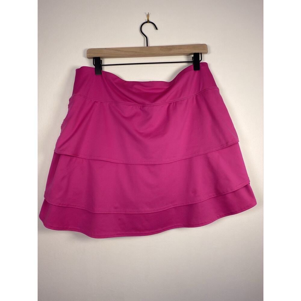 Athleta Fuchsia Tiered Athletic Skort